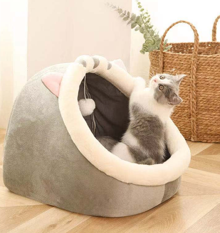 Caixa de Areia Fechada para Cães Pequenos e Gatos